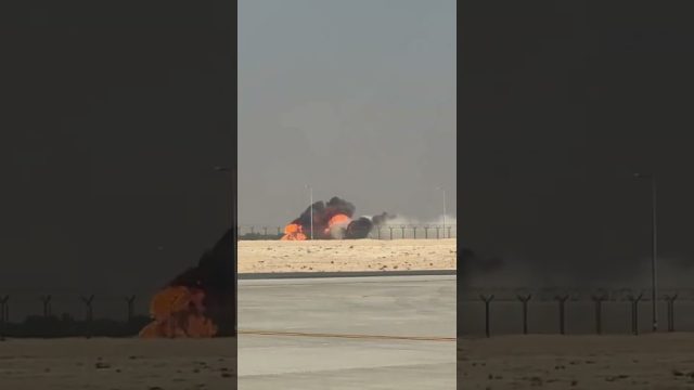 India’s Tejas fighter jet crashes during Dubai Airshow demonstration