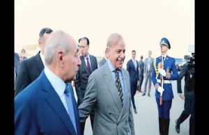 Prime Minister Shehbaz arrives in Baku to attend Azerbaijan’s Victory Day celebrations