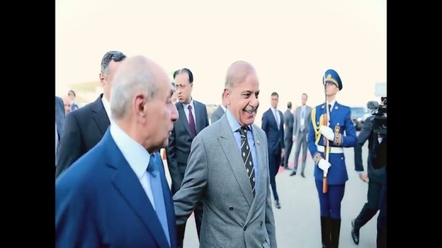 Prime Minister Shehbaz arrives in Baku to attend Azerbaijan’s Victory Day celebrations