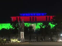 Pakistan’s landmark buildings illuminate in Azerbaijani flag colors to mark Baku’s Victory Day
