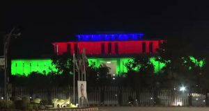 Pakistan’s landmark buildings illuminate in Azerbaijani flag colors to mark Baku’s Victory Day