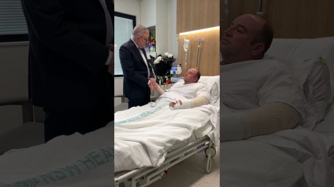 Australian PM hails Bondi Beach rescuer as national hero during hospital visit