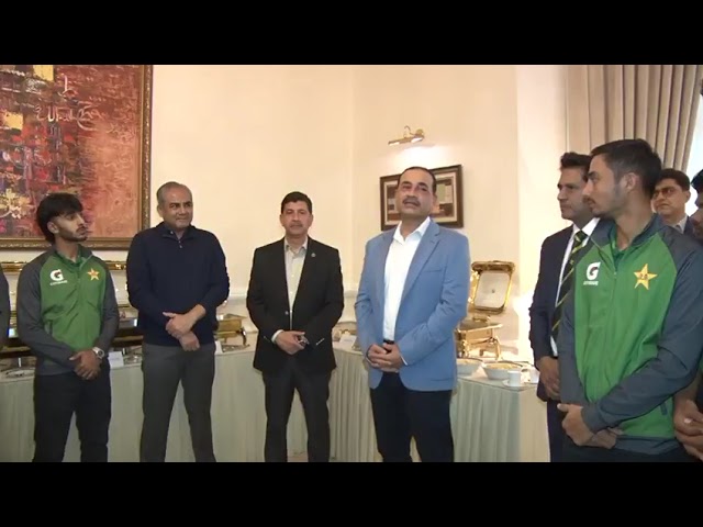 Field Marshal Syed Asim Munir, NI (M), HJ, Chief of Army Staff and Chief of Defence Forces, meets Pakistan Under-19 cricket team at General Headquarters (GHQ)