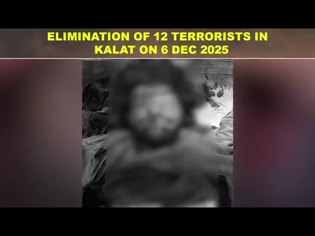 Security forces eliminate 12 terrorists in Kalat IBO targeting foreign-sponsored network