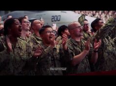 Trump says U.S. battleships symbolize power, pledge military supremacy, industrial revival