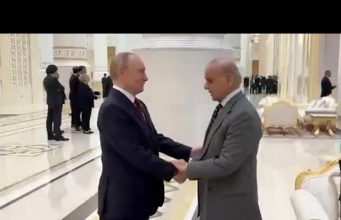 Putin meets PM Shehbaz Sharif in Ashgabat on sidelines of Multilateral Summit