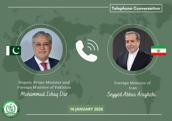 Pakistan, Iran foreign ministers confer on regional situation, stress dialogue, stability