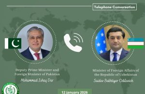 FM Dar, Uzbek counterpart reaffirm commitment to deepening political, economic, cultural ties