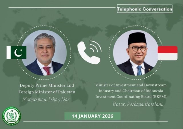 Pakistan, Indonesia explore expanded investment cooperation as Ishaq Dar holds talks with Danantara Chief