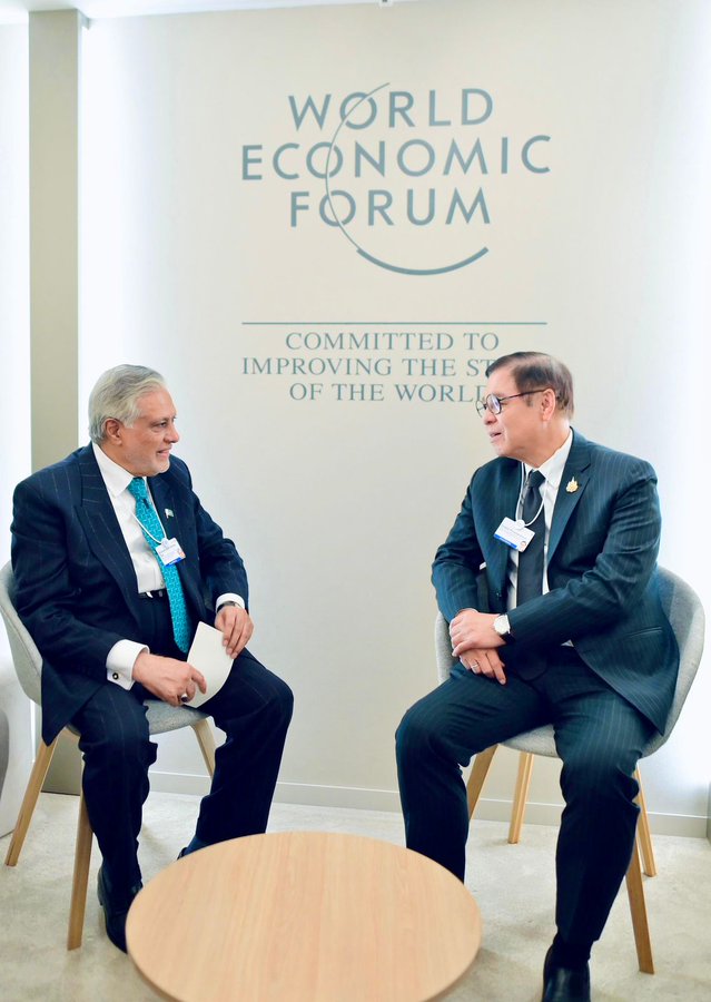 Pakistan, Thailand reaffirm commitment to deepe economic, diplomatic ties at Davos