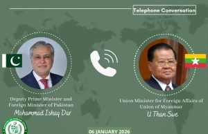 Pakistan, Myanmar review bilateral ties, pledge continued diplomatic engagement