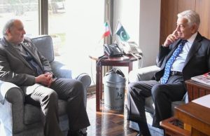 Pakistan, Iran reaffirm defence, strategic ties as Tehran envoy meets Khawaja Asif