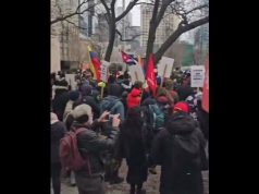 Torontonians rally outside U.S. Consulate in solidarity with the people of Venezuela