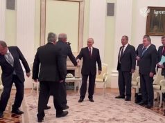 Russian President Vladimir Putin holds talks with Palestinian President Mahmoud Abbas at the Kremlin, marking the start of high-level Russia–Palestine discussions