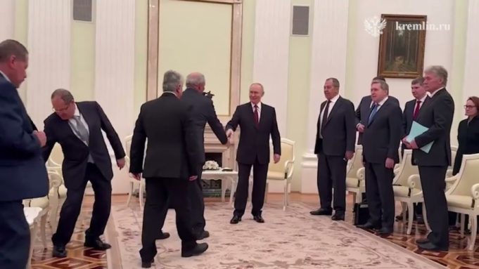 Russian President Vladimir Putin holds talks with Palestinian President Mahmoud Abbas at the Kremlin, marking the start of high-level Russia–Palestine discussions