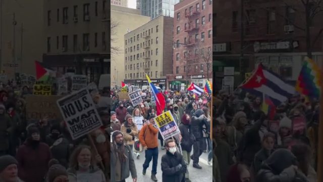 Massive protest in New York city against Trump’s War on Venezuela
