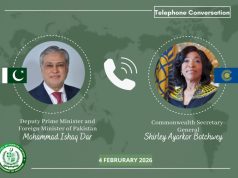 Pakistan reaffirms commitment to democratic values, multilateralism in talks with Commonwealth leadership