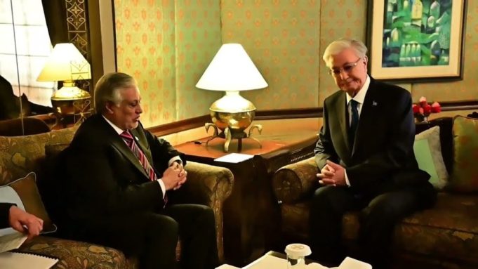 Pakistan, Kazakhstan pledge to deepen bilateral cooperation as Ishaq Dar meets President Tokayev