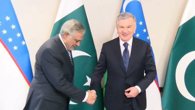 Pakistan, Uzbekistan reaffirm commitment to deepen strategic, people-centred ties as Ishaq Dar meets President Mirziyoyev