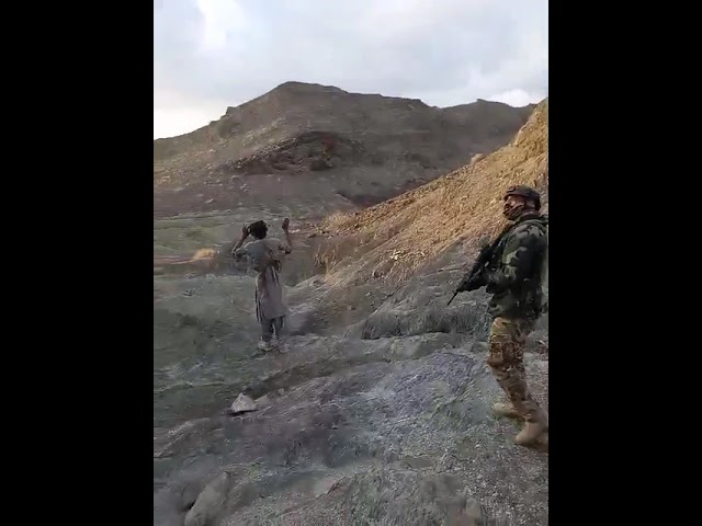 Footage shows an SSG soldier arresting a BLA terrorist in Nushki, as the suspect is seen weeping following the operation.
