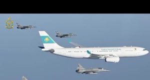 Pakistan extends ceremonial aerial welcome to Kazakh President on arrival for official visit