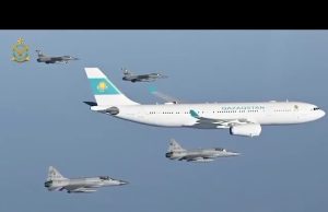 Pakistan extends ceremonial aerial welcome to Kazakh President on arrival for official visit