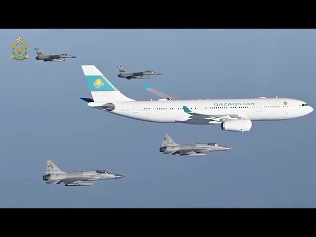 Pakistan extends ceremonial aerial welcome to Kazakh President on arrival for official visit