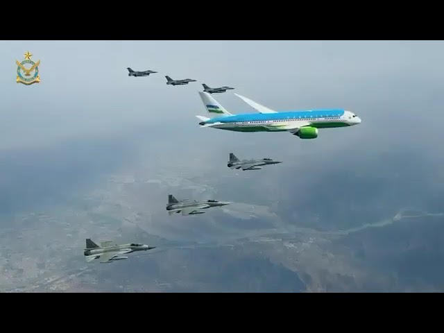 Pakistan Air Force renders ceremonial aerial salute to Uzbek President, signalling deepening bilateral ties