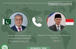 Pakistan, Indonesia FMs hold telephonic talks on regional, bilateral issues