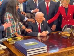 Trump receives prayer in Oval Office as faith leaders gather at White House