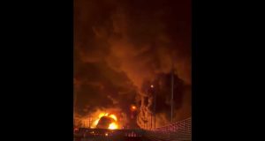 U.S.–Israeli strikes hit Iranian oil depot as Middle East conflict intensifies