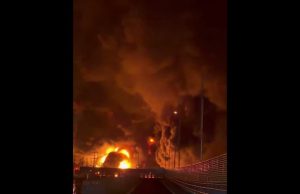 U.S.–Israeli strikes hit Iranian oil depot as Middle East conflict intensifies