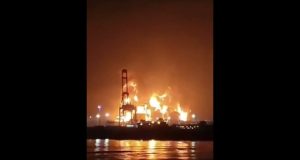 Drone attack triggers fires at Oman’s strategic Salalah Port as Iran denies role