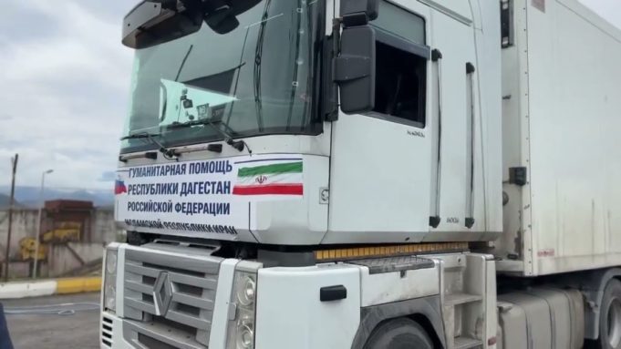 Russia sends 150 tonnes of humanitarian aid to Iran via Azerbaijan