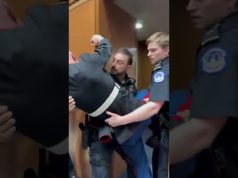 Ex-Marine injured after scuffle with U.S. Senator during anti-war protest at Capitol
