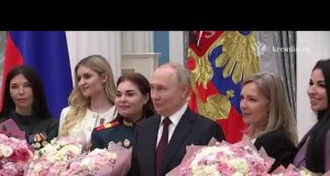 Putin honors women serving Russia ahead of International Women’s Day at Kremlin meeting