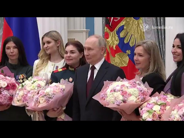 Putin honors women serving Russia ahead of International Women’s Day at Kremlin meeting