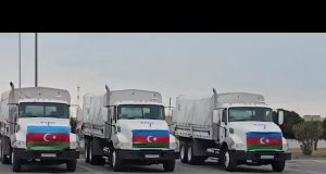 Azerbaijan sends relief convoy to Iran carrying food, water, medicines
