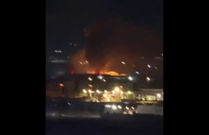 Drone strike hits U.S. ammunition depot at Erbil Base, triggering explosions, fire amid regional hostilities