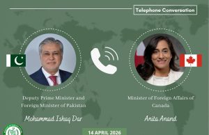DPM Dar, Canadian FM Anand discuss regional developments, stress ceasefire, diplomacy