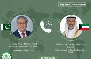 Dar, Kuwaiti FM discuss regional situation, reaffirm dialogue, strong bilateral ties