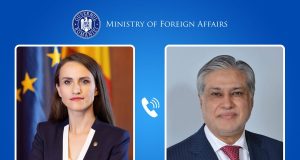 Romania backs Pakistan’s mediation efforts, stresses Strait of Hormuz reopening, regional stability: FM Țoiu