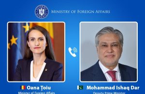 Romania backs Pakistan’s mediation efforts, stresses Strait of Hormuz reopening, regional stability: FM Țoiu