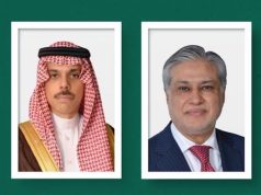Saudi, Pakistan FMs discuss bilateral ties, regional developments