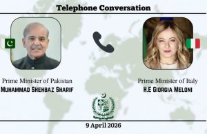 Italian PM Giorgia Meloni lauds Pakistan’s diplomatic role in US–Iran ceasefire, supports Islamabad peace initiative