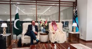 Finance Minister Aurangzeb sees off Saudi counterpart after productive Islamabad visit