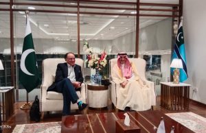 Finance Minister Aurangzeb sees off Saudi counterpart after productive Islamabad visit