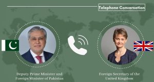 Pakistan’s diplomatic role praised as UK Foreign Secretary, FM Dar discuss regional developments