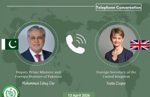 Pakistan’s diplomatic role praised as UK Foreign Secretary, FM Dar discuss regional developments