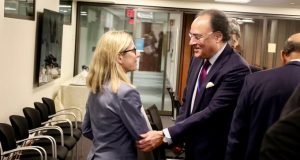 Aurangzeb, World Bank’s Anna Bjerde discuss reform agenda, social protection at Spring Meetings